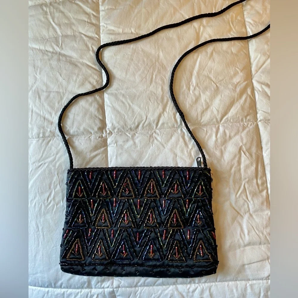Y2K Vintage Regale Handmade Beaded crossbody Purse